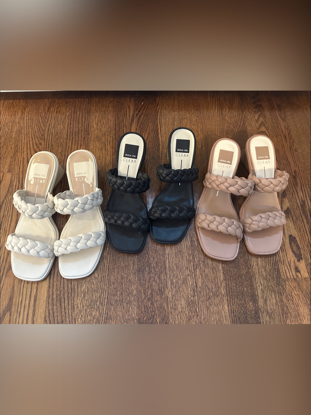 Dolce Vita Ronin Sandals in Ivory, Black, and Nude BUNDLE! Get all 3!